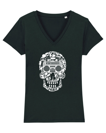 Retro Disco Skull Black