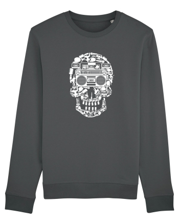 Retro Disco Skull Anthracite