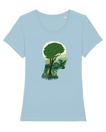 Brain Tree Sky Blue