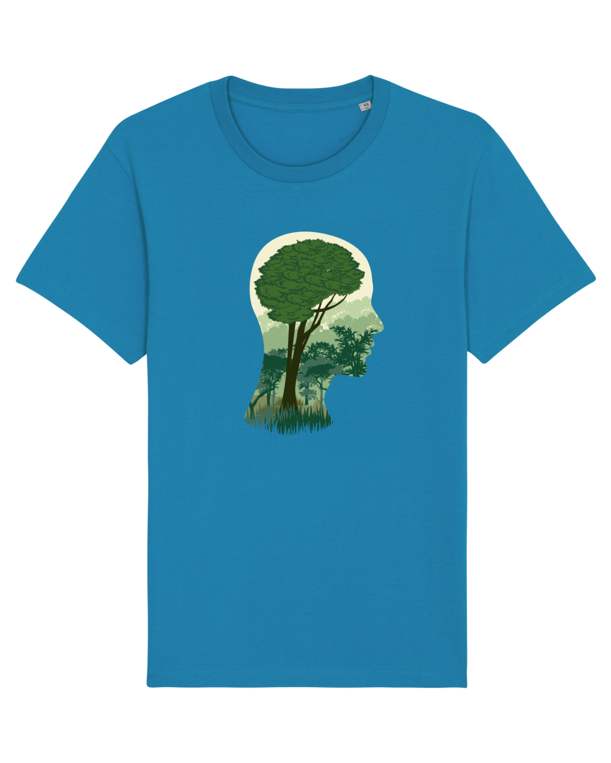Tricou mânecă scurtă Unisex Rocker Azur