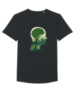 Brain Tree Tricou mânecă scurtă guler larg Bărbat Skater