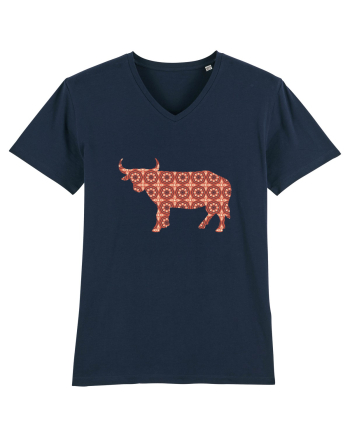 Ceramic Bull French Navy