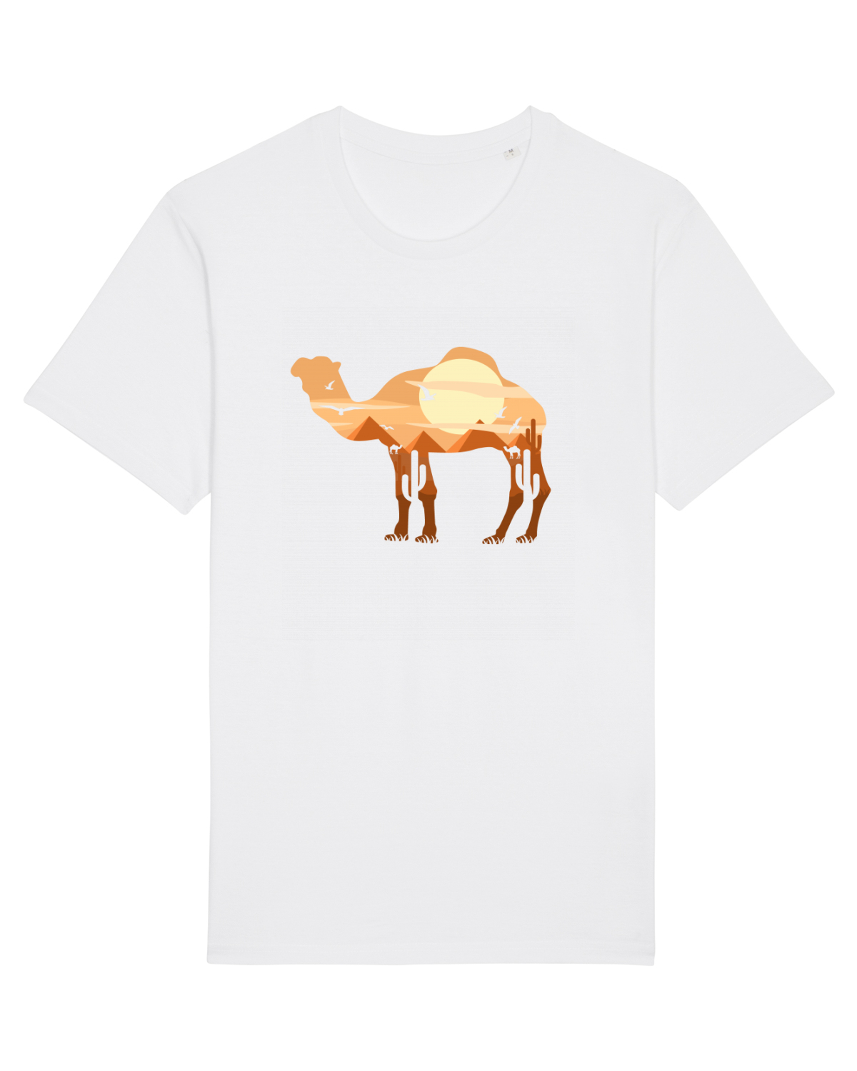 Tricou mânecă scurtă Unisex Rocker White