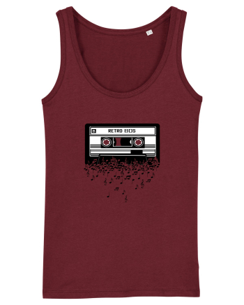 Cassette Retro 80s Burgundy