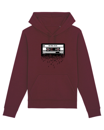 Cassette Retro 80s Burgundy