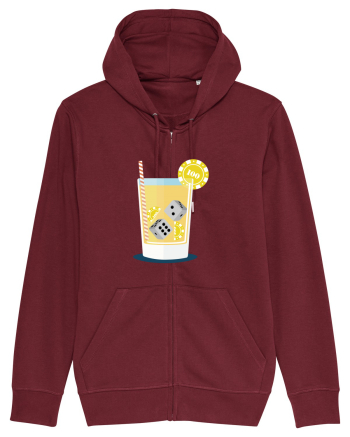 Cocktail Dice Casino Burgundy