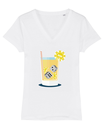 Cocktail Dice Casino White