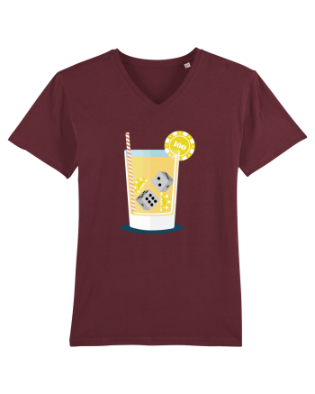 Cocktail Dice Casino Burgundy