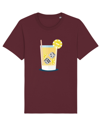 Cocktail Dice Casino Burgundy