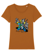 space ork Tricou mânecă scurtă guler larg fitted Damă Expresser
