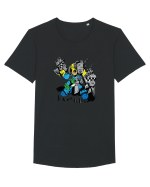 space ork Tricou mânecă scurtă guler larg Bărbat Skater