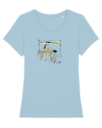 masaj la vama veche Tricou mânecă scurtă guler larg fitted Damă Expresser