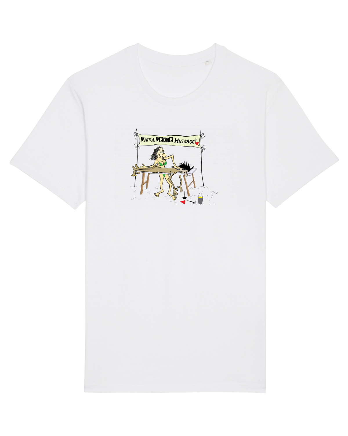 Tricou mânecă scurtă Unisex Rocker White