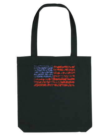 usa flag Black