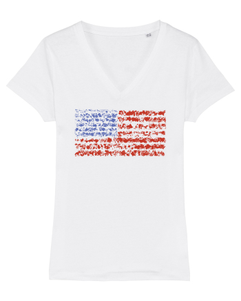 usa flag White