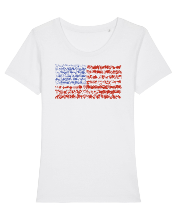 usa flag White