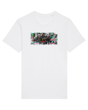 abstract painting White