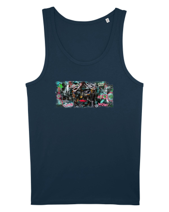 abstract painting Navy