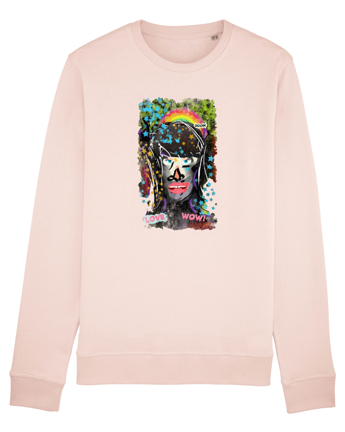 Bluză mânecă lungă Unisex Rise Candy Pink