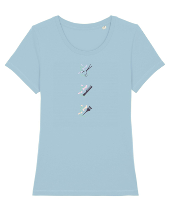 Coafeza Floral Sky Blue