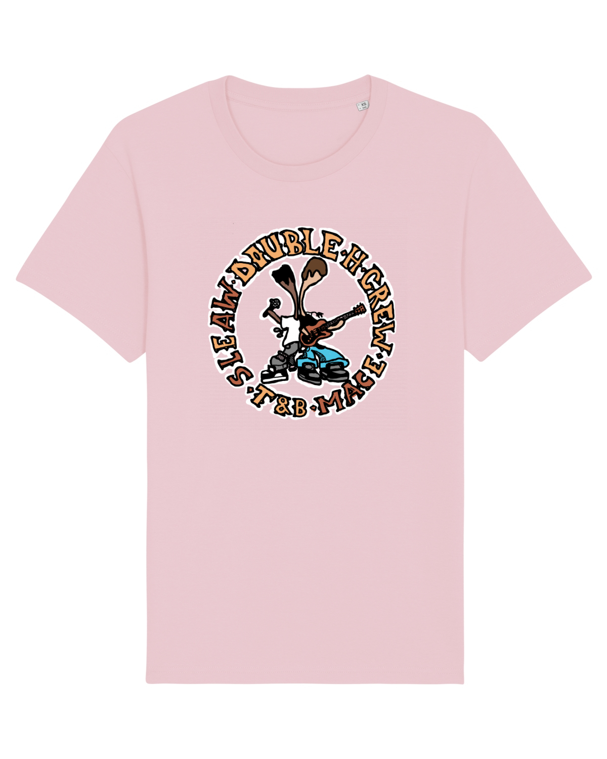 Tricou mânecă scurtă Unisex Rocker Cotton Pink