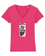 cap de dac i see you Tricou mânecă scurtă guler V Damă Evoker