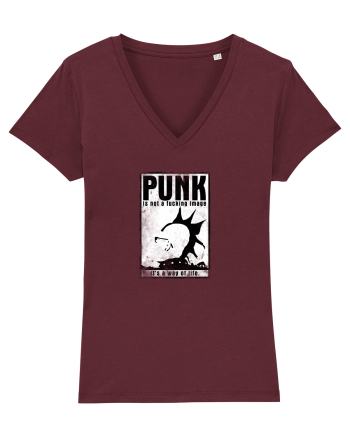 punk it`s a way of life Burgundy