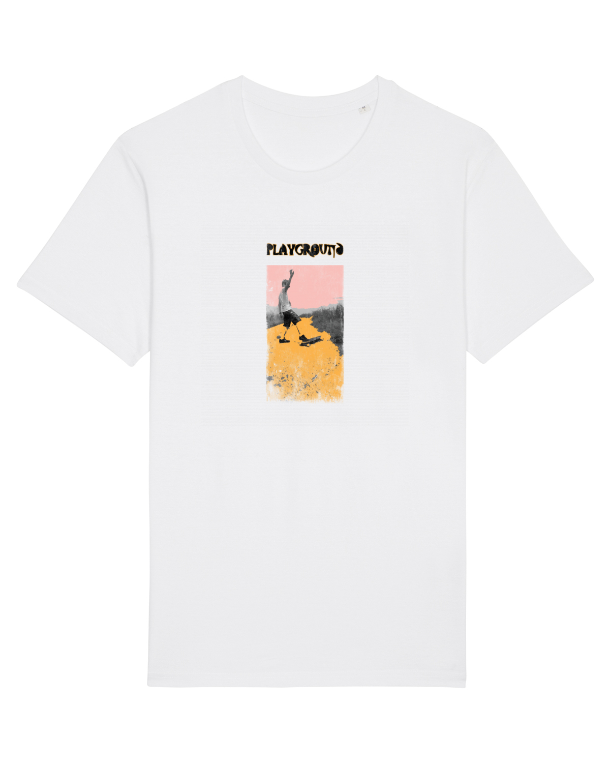 Tricou mânecă scurtă Unisex Rocker White