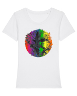 RGB City Tricou mânecă scurtă guler larg fitted Damă Expresser