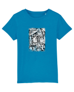 doodle cartoon ,life aspects Tricou mânecă scurtă  Copii Mini Creator
