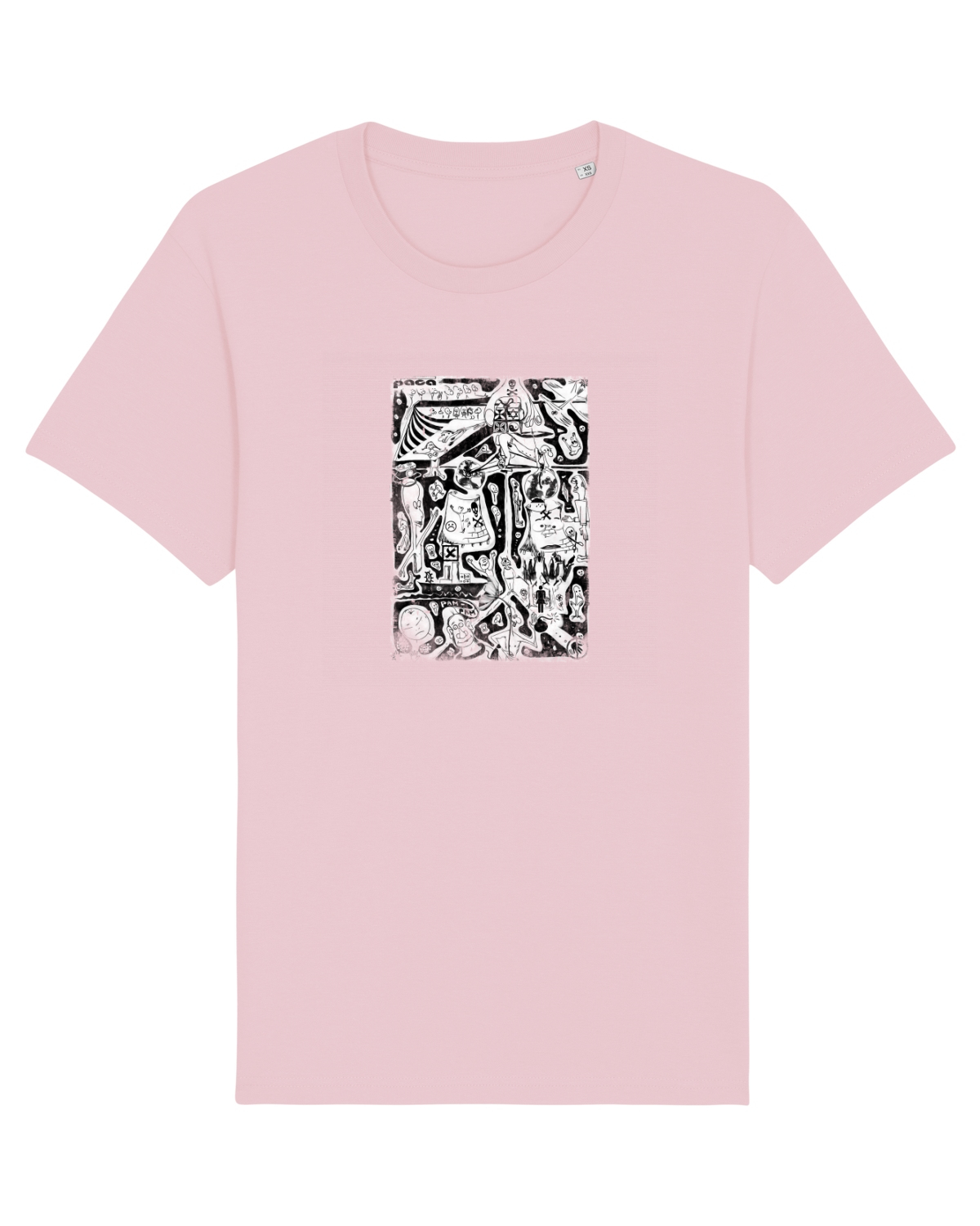 Tricou mânecă scurtă Unisex Rocker Cotton Pink