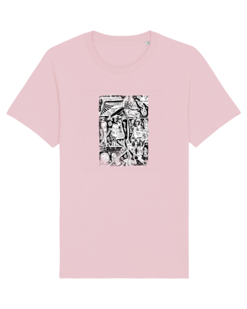 doodle cartoon ,life aspects Cotton Pink