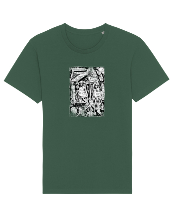doodle cartoon ,life aspects Bottle Green