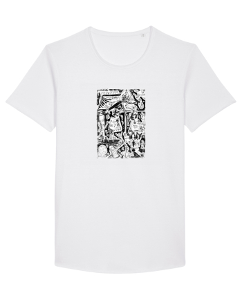 doodle cartoon ,life aspects White