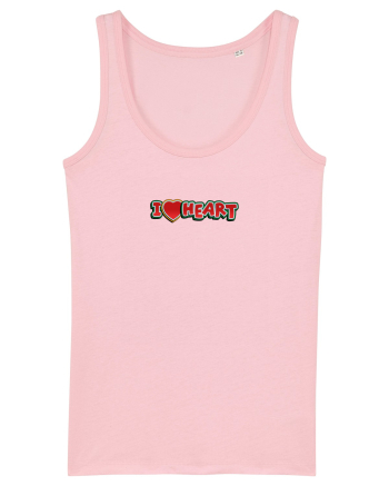I LOVE Heart Cotton Pink