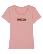 I LOVE Heart Tricou mânecă scurtă guler larg fitted Damă Expresser