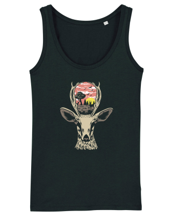 Deer Nature Black