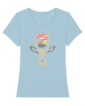 Deer Nature Sky Blue