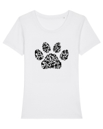 Dogs Tricou mânecă scurtă guler larg fitted Damă Expresser