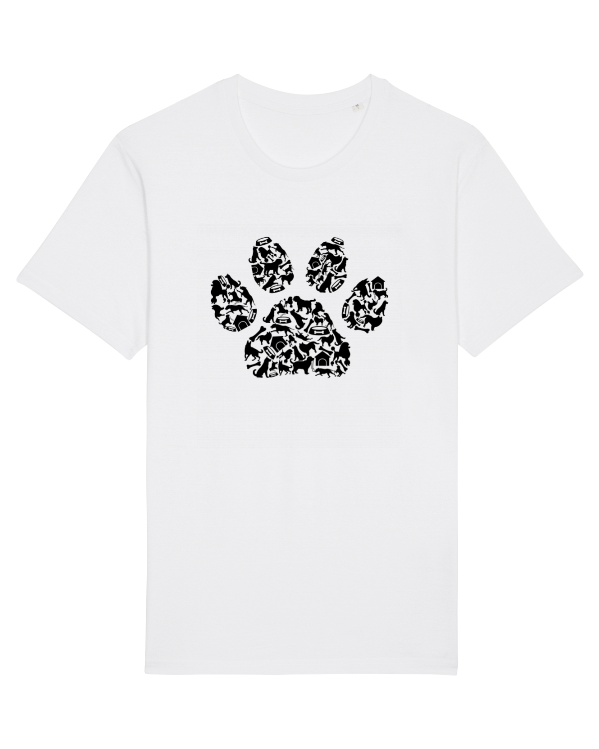 Tricou mânecă scurtă Unisex Rocker White