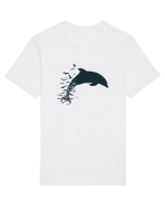 Dolphin Tricou mânecă scurtă Unisex Rocker