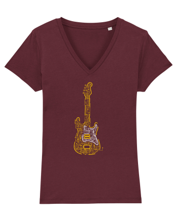 Electric Guitar Burgundy