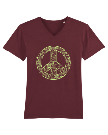 Electric Peace Burgundy