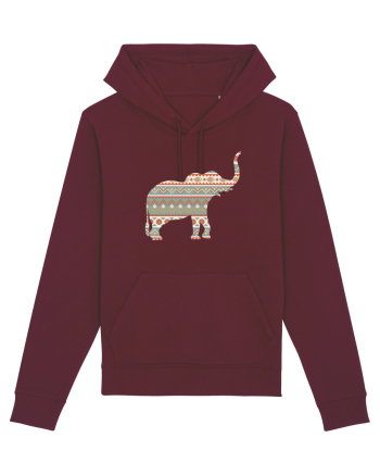 Ceramic Elephant Burgundy