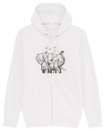 Elephant Tree Hanorac cu fermoar Unisex Connector