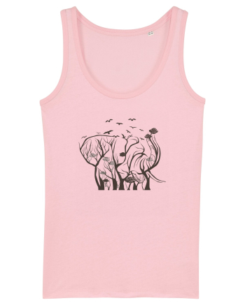 Elephant Tree Cotton Pink