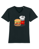 Fast Music Tricou mânecă scurtă guler V Bărbat Presenter
