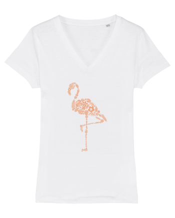 Flower Flamingo White