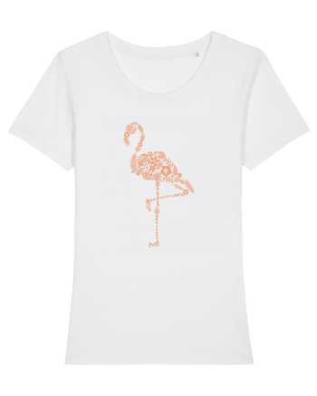 Flower Flamingo White
