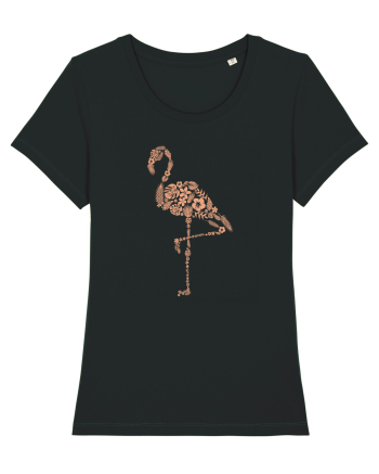Flower Flamingo Black